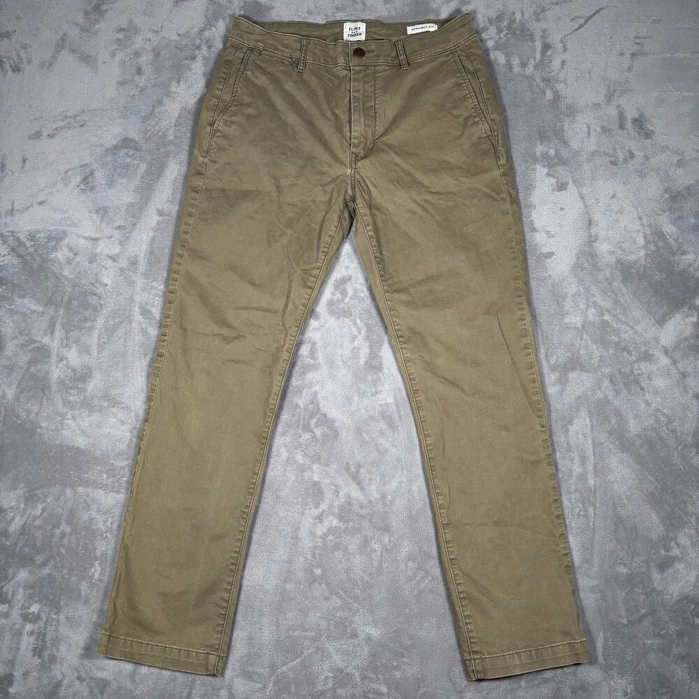 Flint and Tinder Straight Fit Khaki Chino Pants Men’s 30x30 Stretch